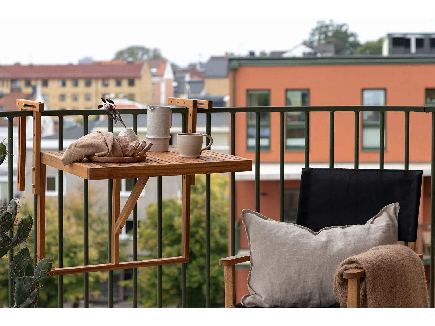 Table de Balcon en Bois "Marion" 60cm Naturel