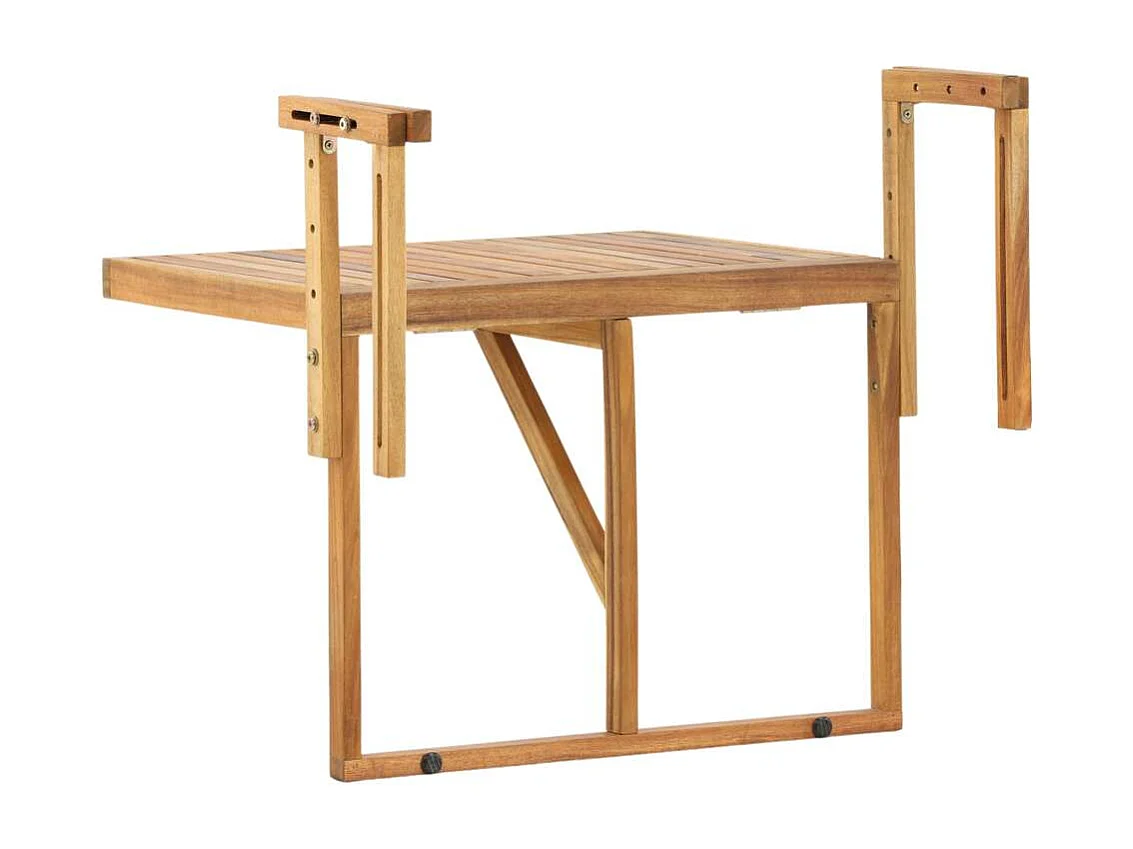 Table de Balcon en Bois "Marion" 60cm Naturel
