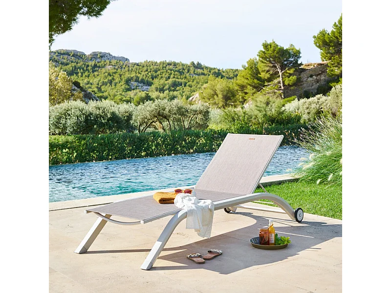 Transat avec roues Jimani cacao / avoine Hespéride