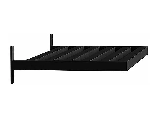 Caen Nachttisch 1 Regal für Wandpaneel schwarz.