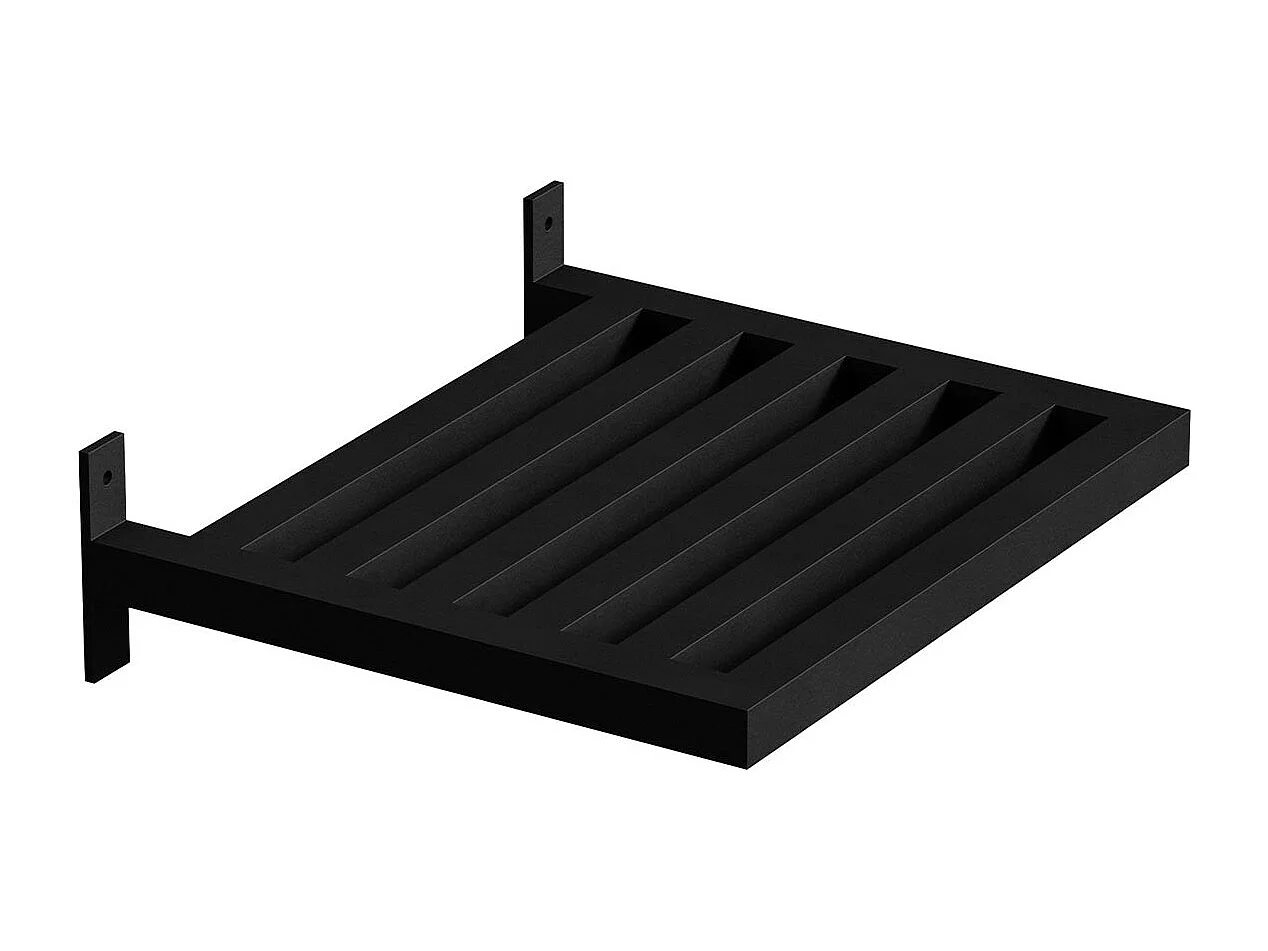 Étagère Murale d'Appoint "Caen" 35cm Noir