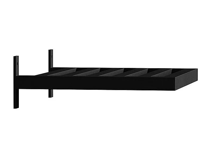 Caen Nachttisch 1 Regal für Wandpaneel schwarz.