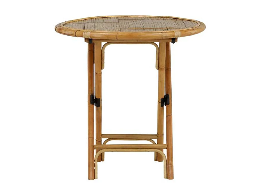 Table de Jardin "Cane" 80cm Naturel