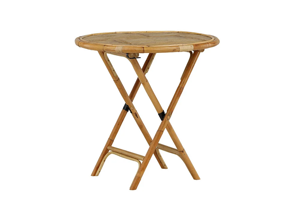 Table de Jardin "Cane" 80cm Naturel