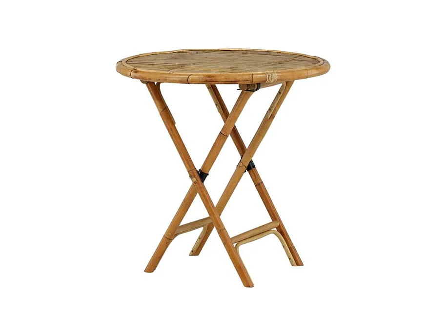 Table de Jardin "Cane" 80cm Naturel