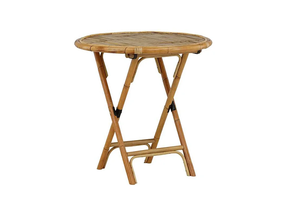 Table de Jardin "Cane" 80cm Naturel