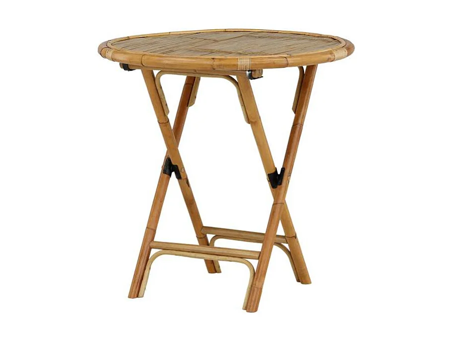 Table de Jardin "Cane" 80cm Naturel