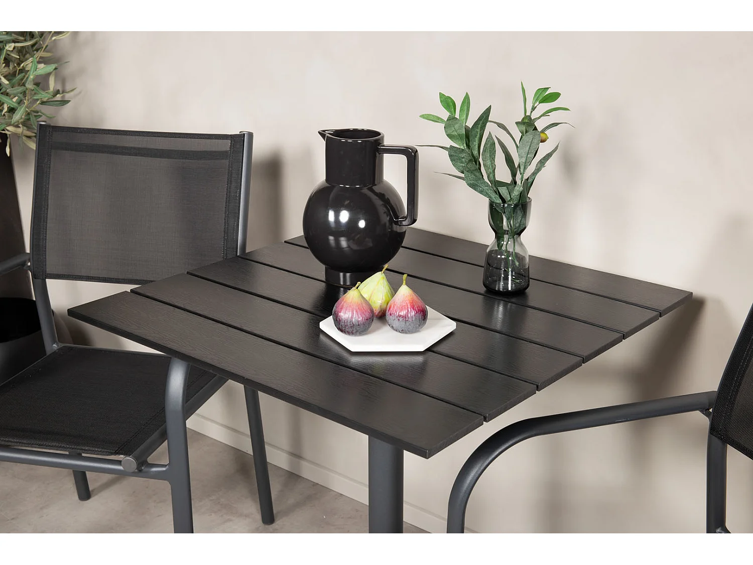 Table de Jardin "Colorado" 74cm Noir