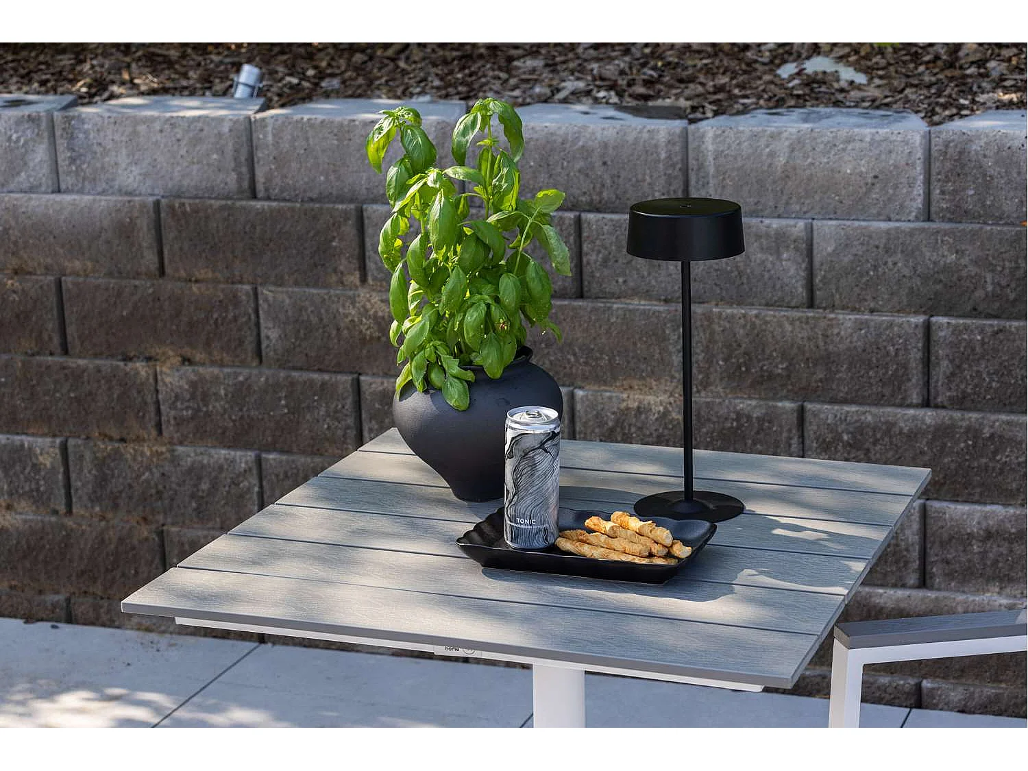 Table de Jardin "Colorado" 70cm Gris