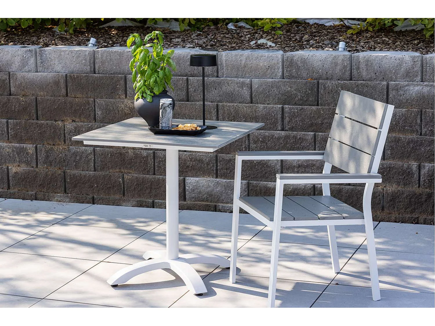 Table de Jardin "Colorado" 70cm Gris