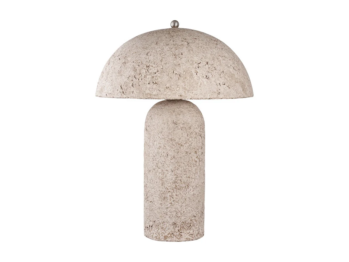 Astley - Lampe à poser en papier mâché  - Beige