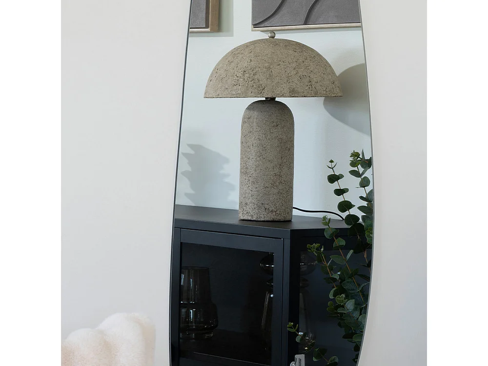 Astley - Lampe à poser en papier mâché  - Beige