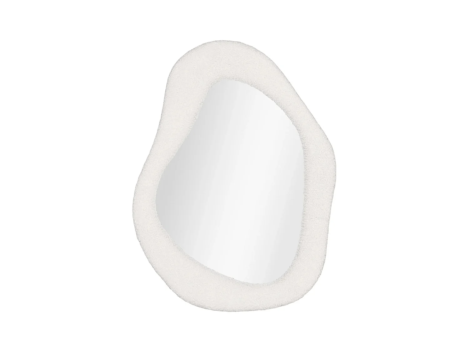 Miroir moderne en peluche BOSA – L 46.5 × H 61cm