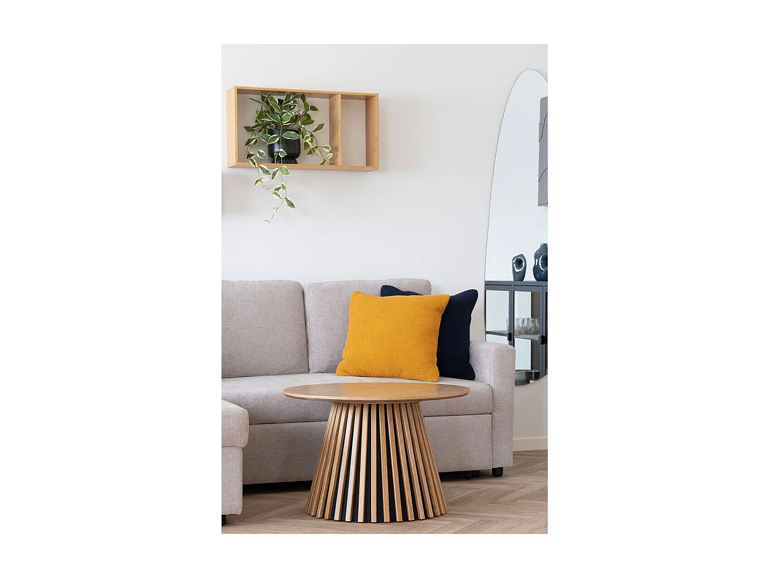 Ember étagère murale 70x15x36cm naturel.