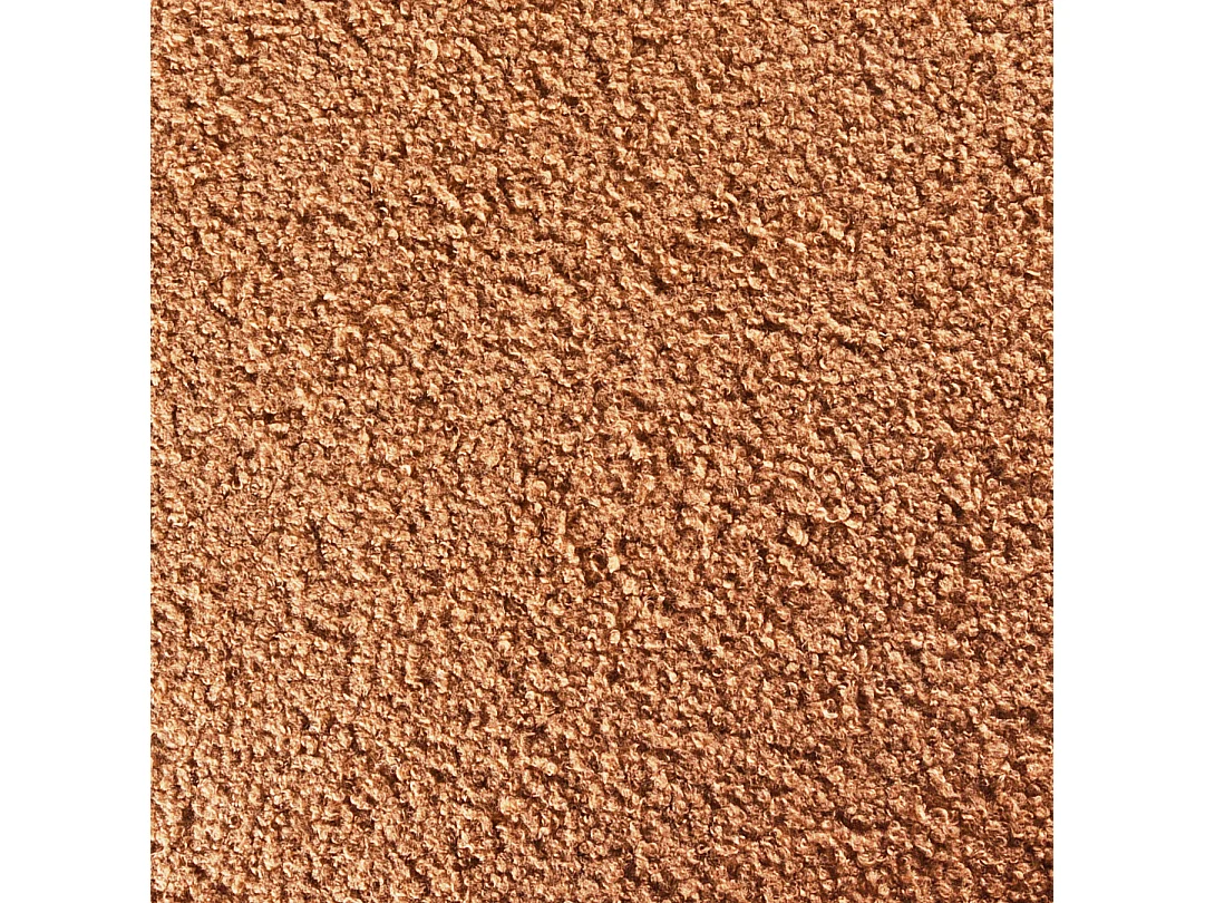 Pouf CHILLY Bouclé Marron doré