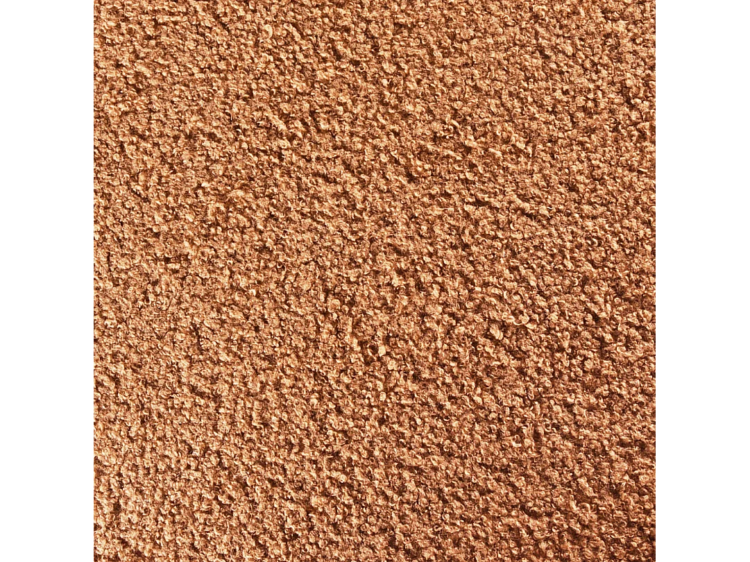 Pufe CHILLY Bouclé Castanho dourado 42 cm 42 cm 41 cm