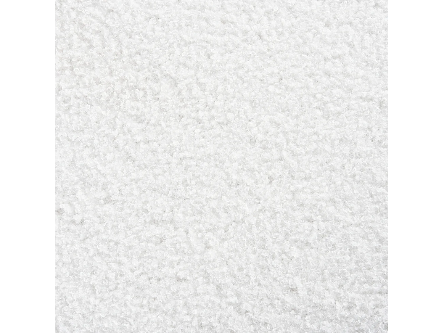 Pufe CHILLY Bouclé Branco creme 42 cm 42 cm 41 cm