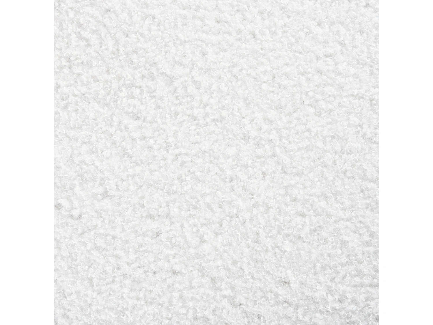 Pufe CHILLY Bouclé Branco creme 42 cm 42 cm 41 cm