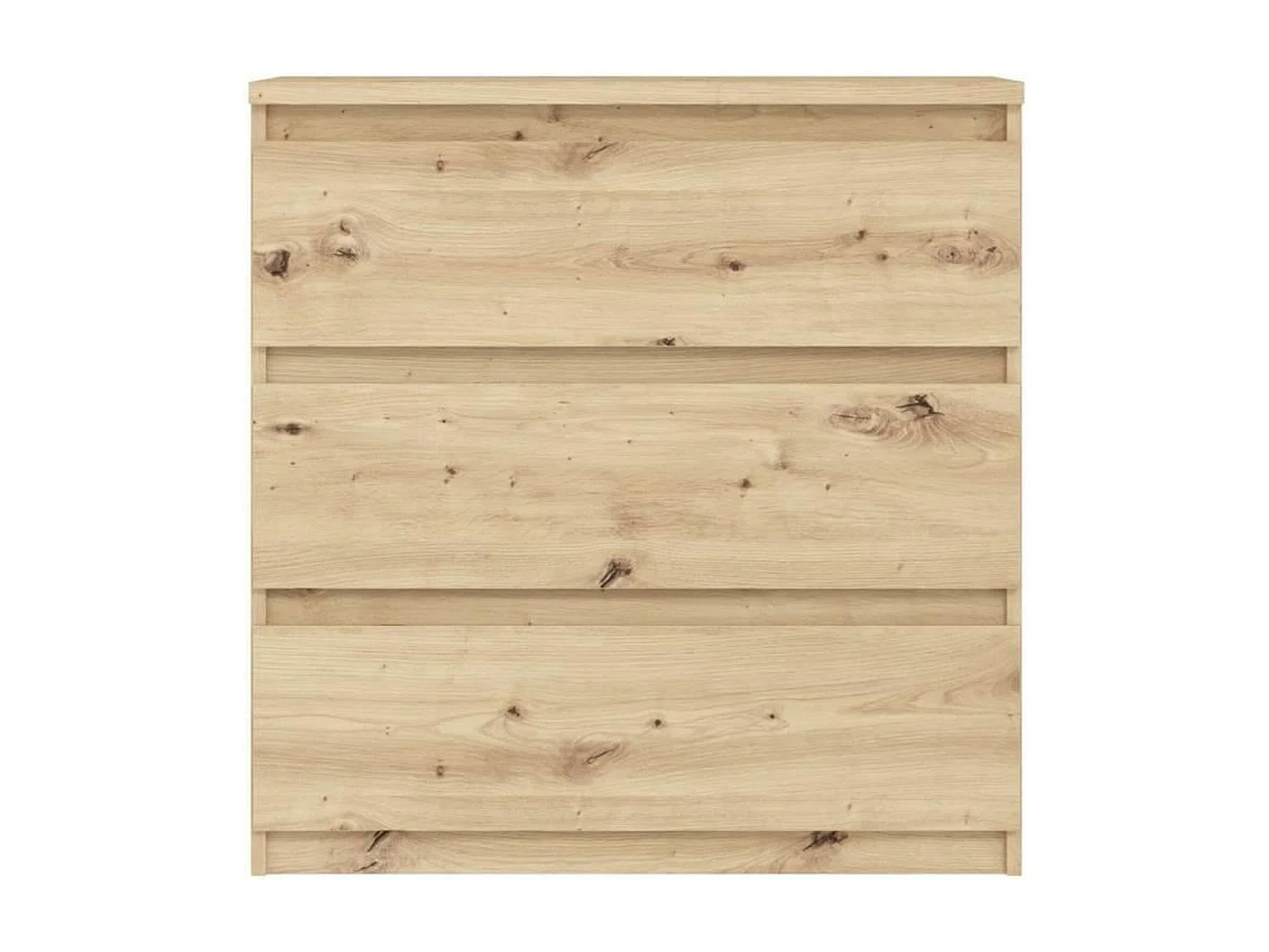 CHELSEA ladekast met 3 laden - 77,2 x 42 x 79,9 cm - ambachtelijk eikenhout