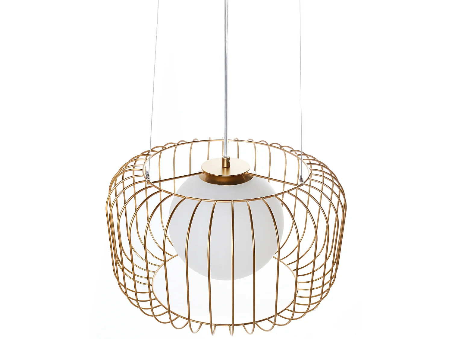 Candeeiro suspenso BAIROA Metal Dourado