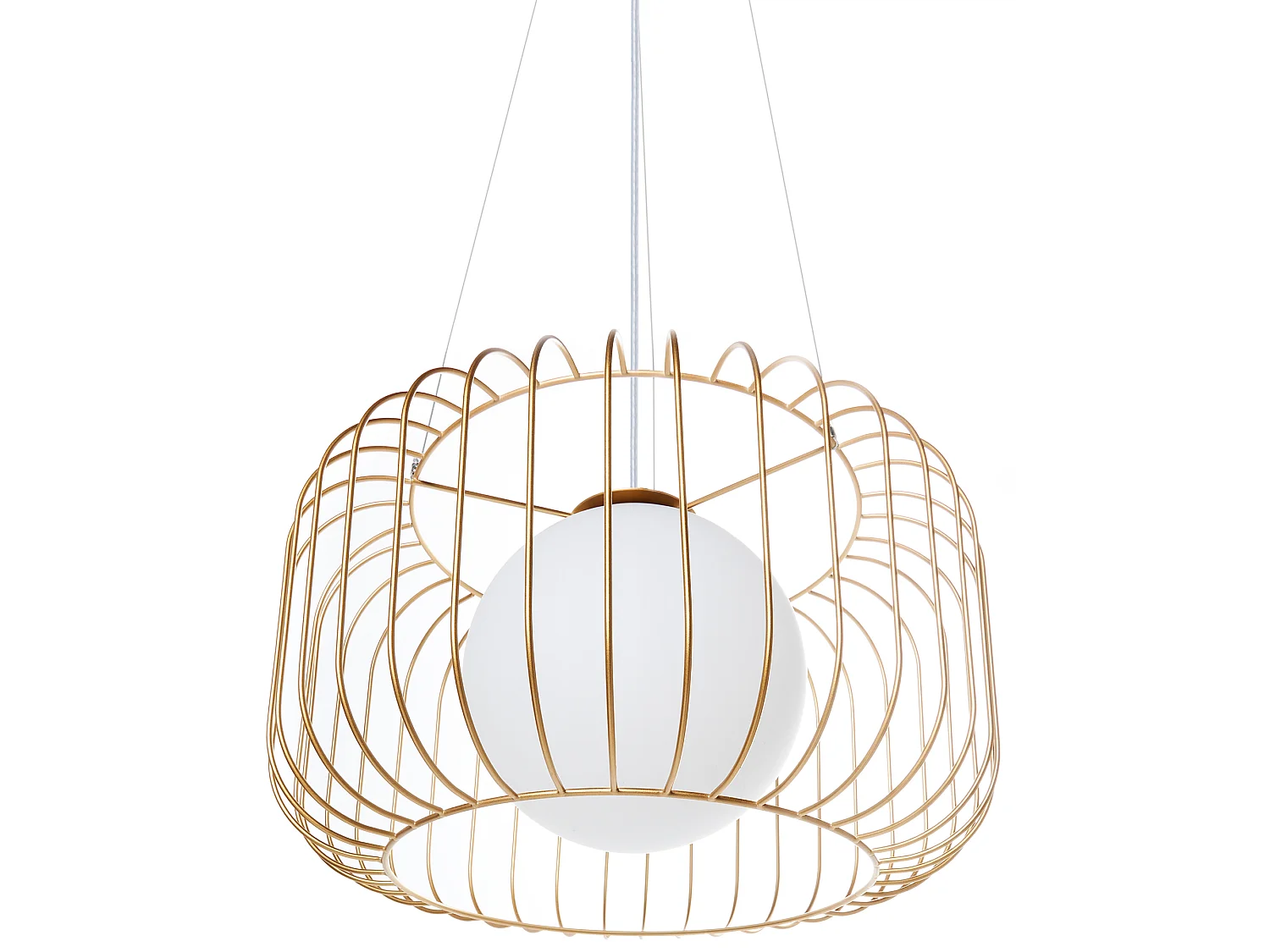 Candeeiro suspenso BAIROA Metal Dourado
