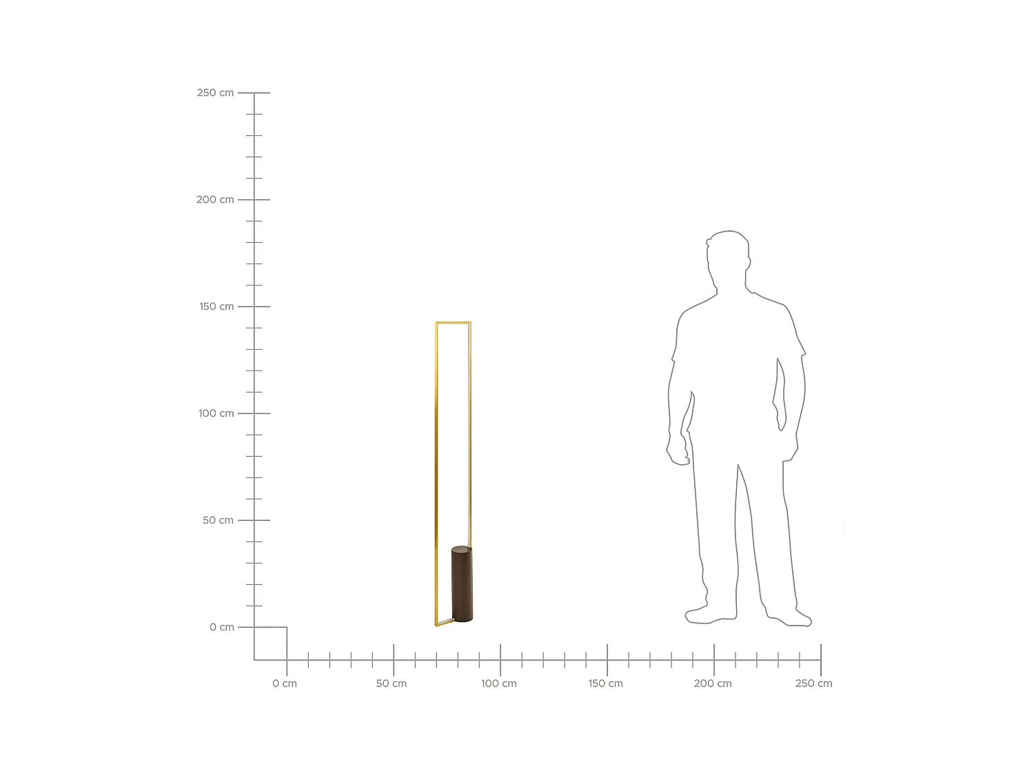 LED staande lamp PATRICIO Metaal Goud