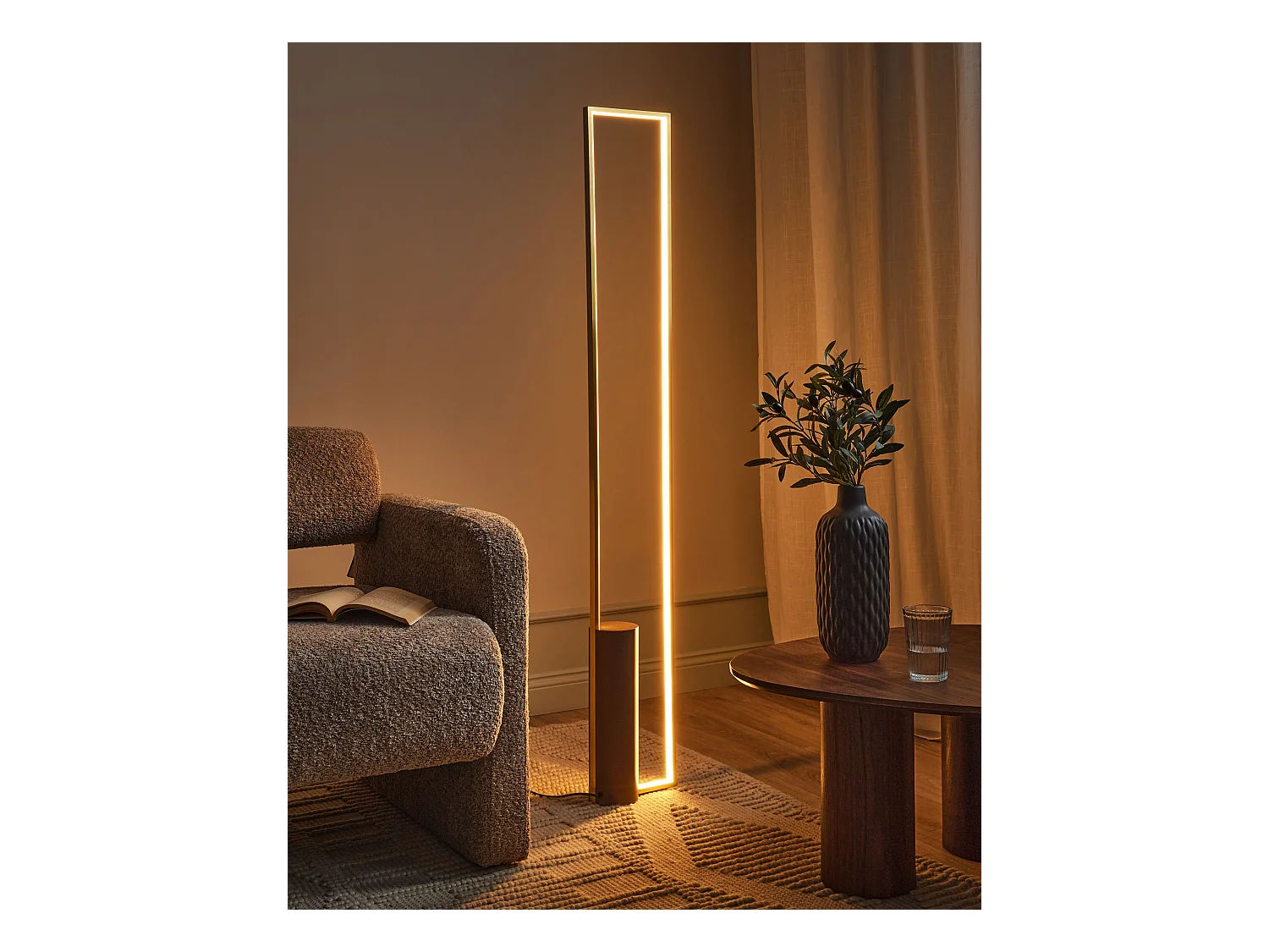 LED staande lamp PATRICIO Metaal Goud