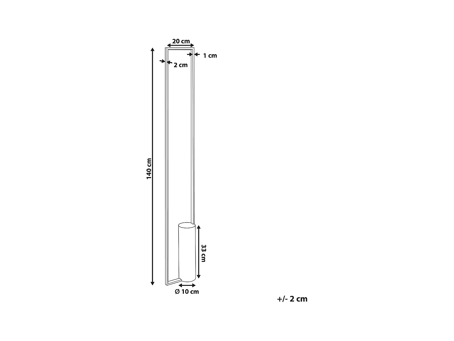LED staande lamp PATRICIO Metaal Goud