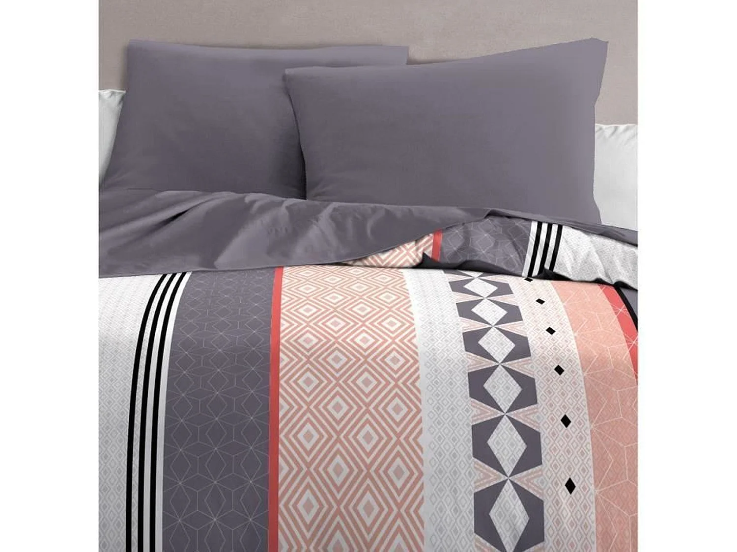 MikrofaserBettwäscheSet – 1 Bettbezug 220 x 240 cm + 2 Kissenbezüge 63 x 63 cm – Blau