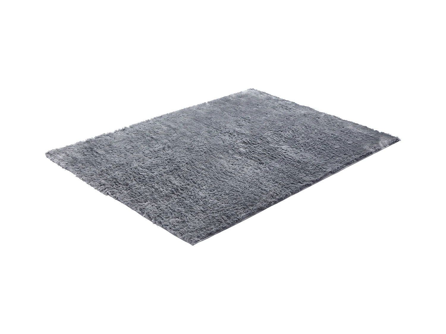 Tapis shaggy à poils longs ultra doux - 200 x 290 cm - Gris - DOLCE