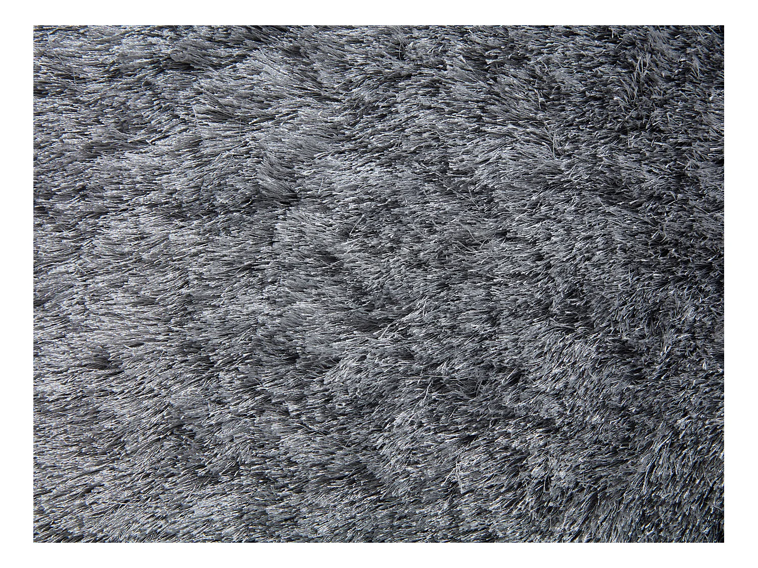 Tapis shaggy à poils longs ultra doux - 200 x 290 cm - Gris - DOLCE