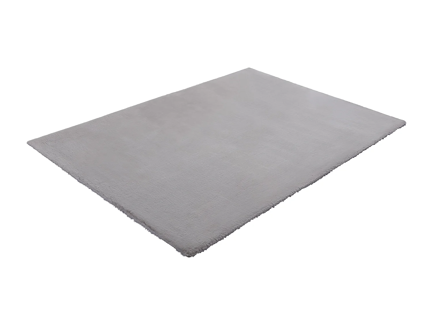 Tapis shaggy à poils longs effet fourrure - 200 x 290 cm - Gris - BUNNY