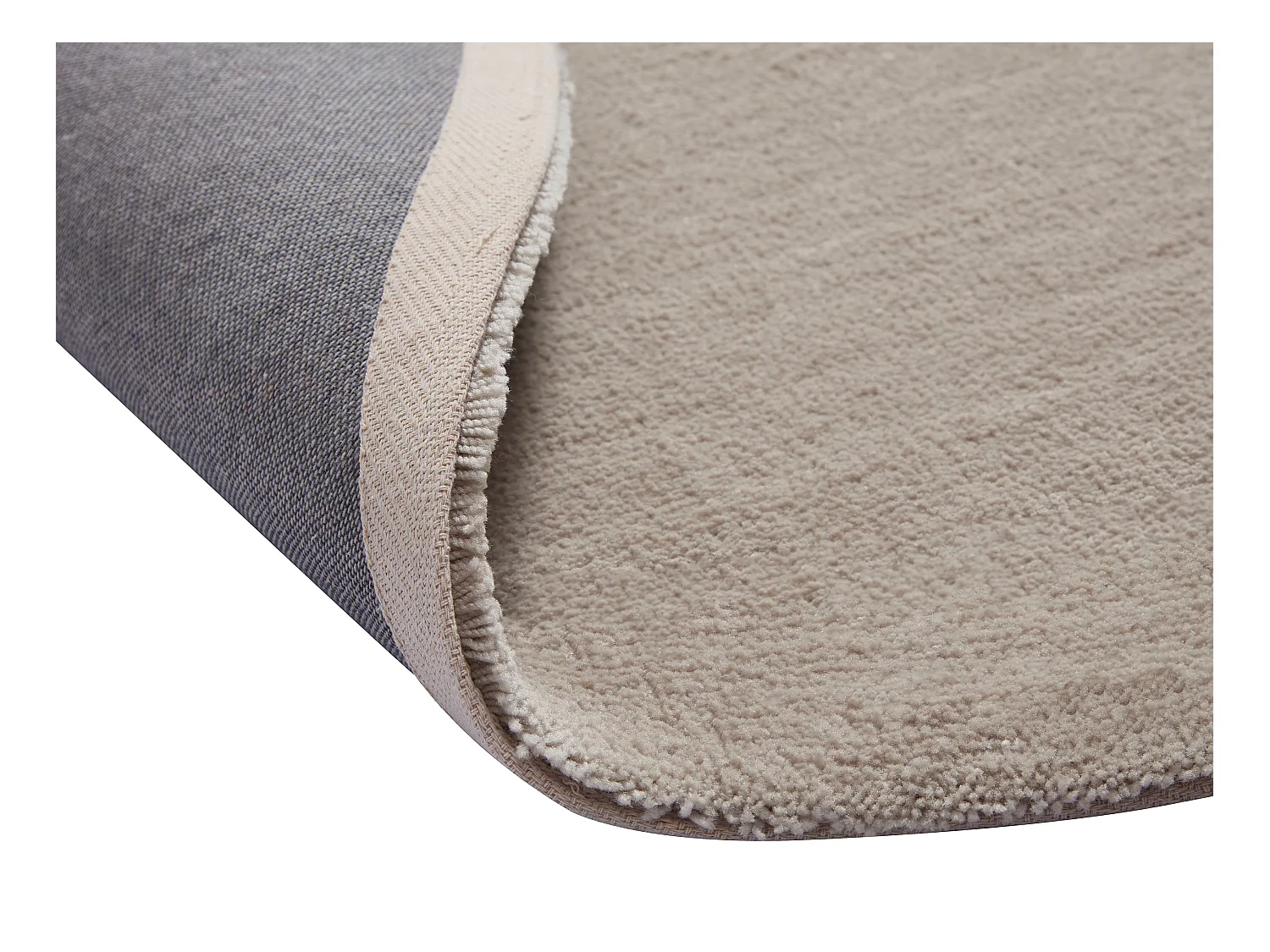 Tapis à poils mi-longs - 160 x 230 cm - Taupe - VELINA