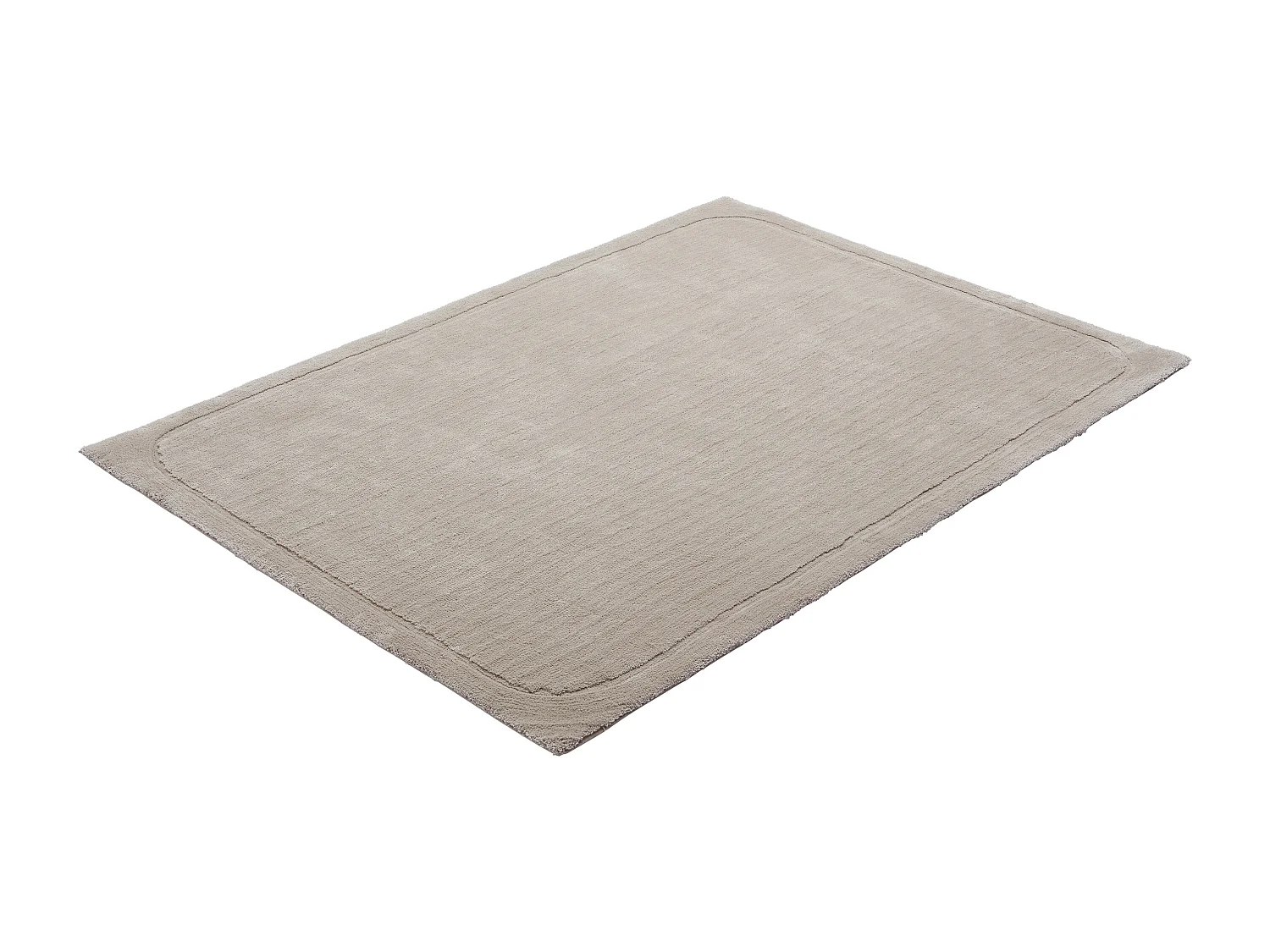 Tapis à poils mi-longs - 200 x 290 cm - Taupe - VELINA