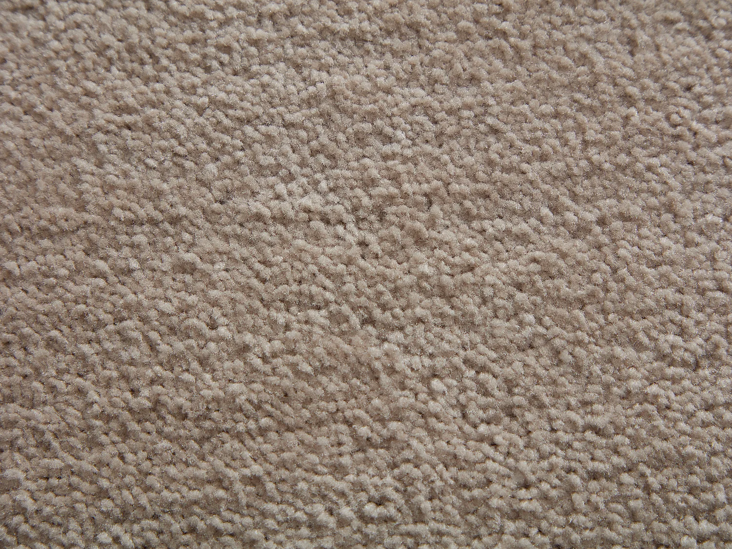 Tapis rond à poils mi-longs - 200 x 200 cm - Taupe - VELINA