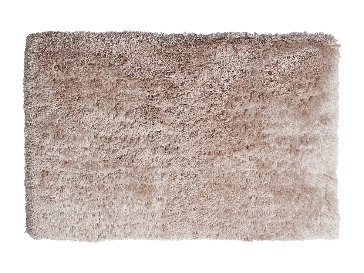 Hochflorteppich - 160 x 230 cm - Taupe - ARDELA günstig online kaufen