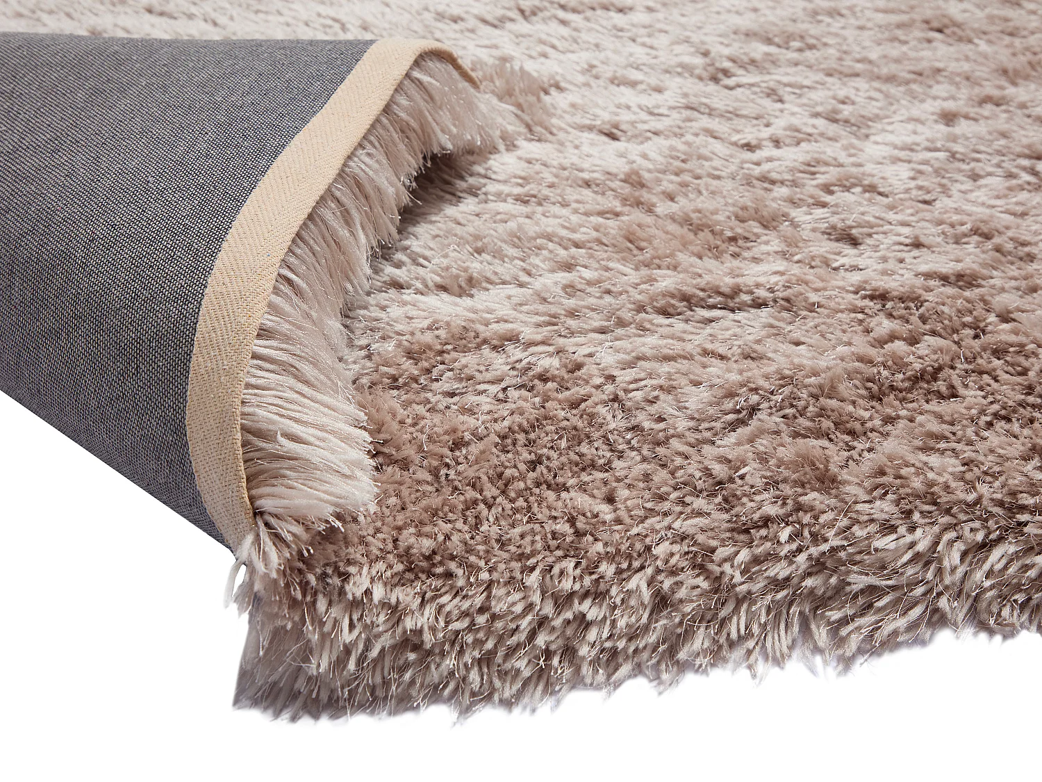 Hochflorteppich - 160 x 230 cm - Taupe - ARDELA