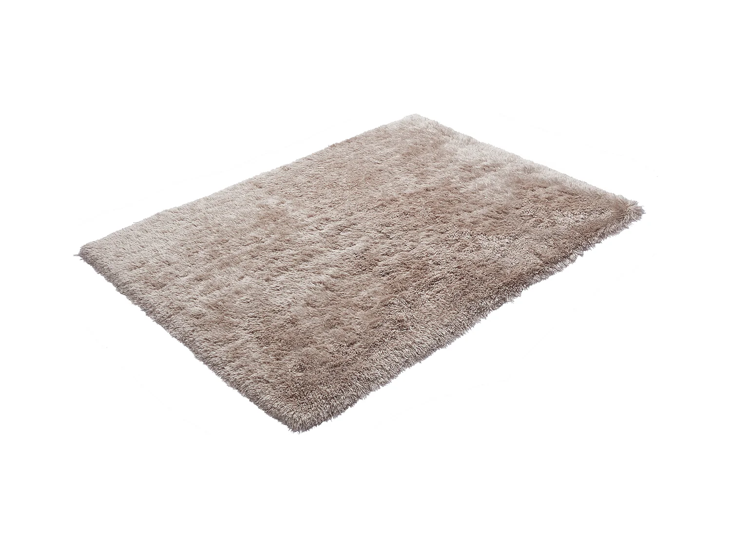 Alfombra shaggy de pelo largo - 160 x 230 cm - Topo - ARDELA