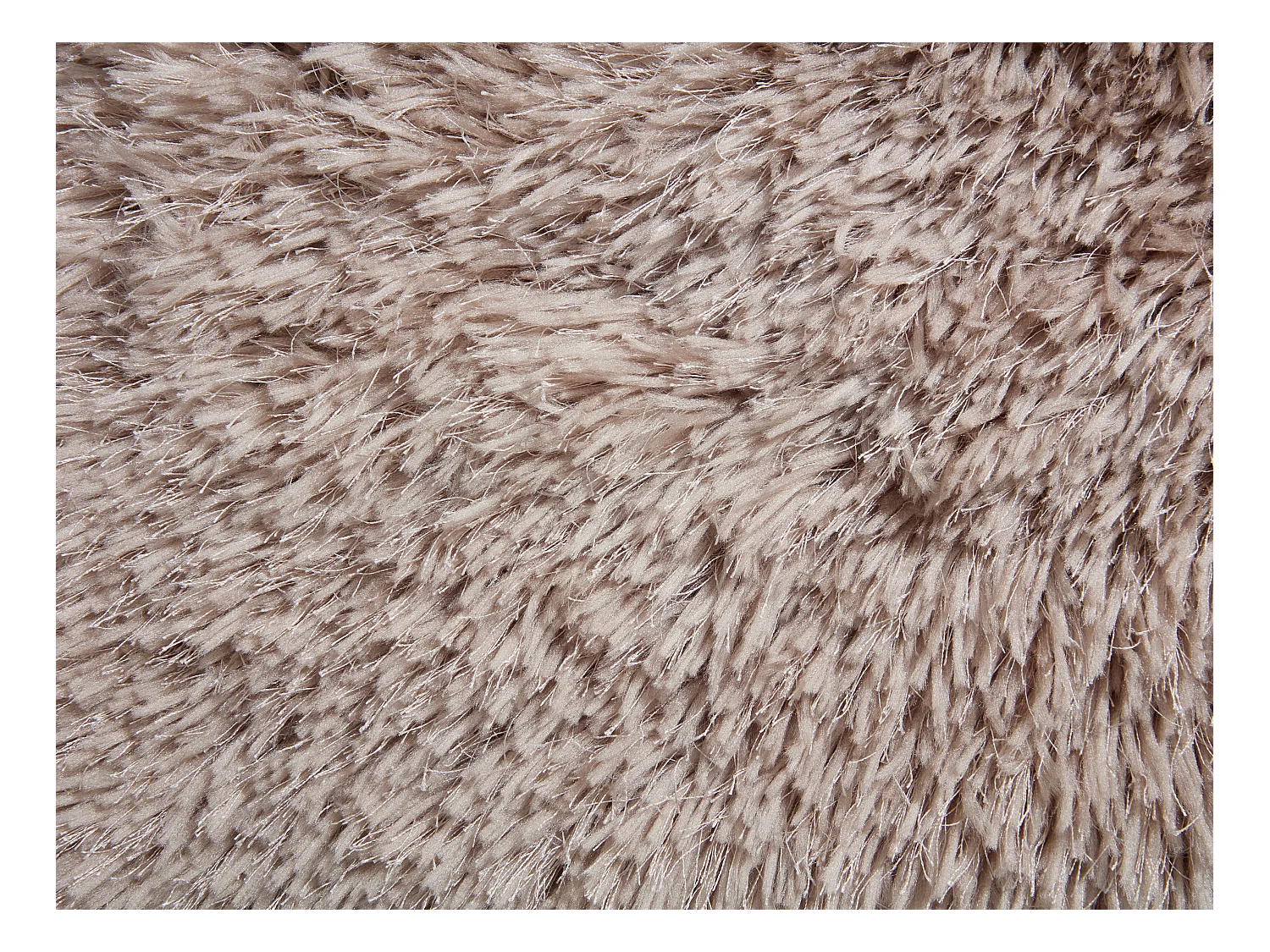 Alfombra shaggy de pelo largo - 160 x 230 cm - Topo - ARDELA