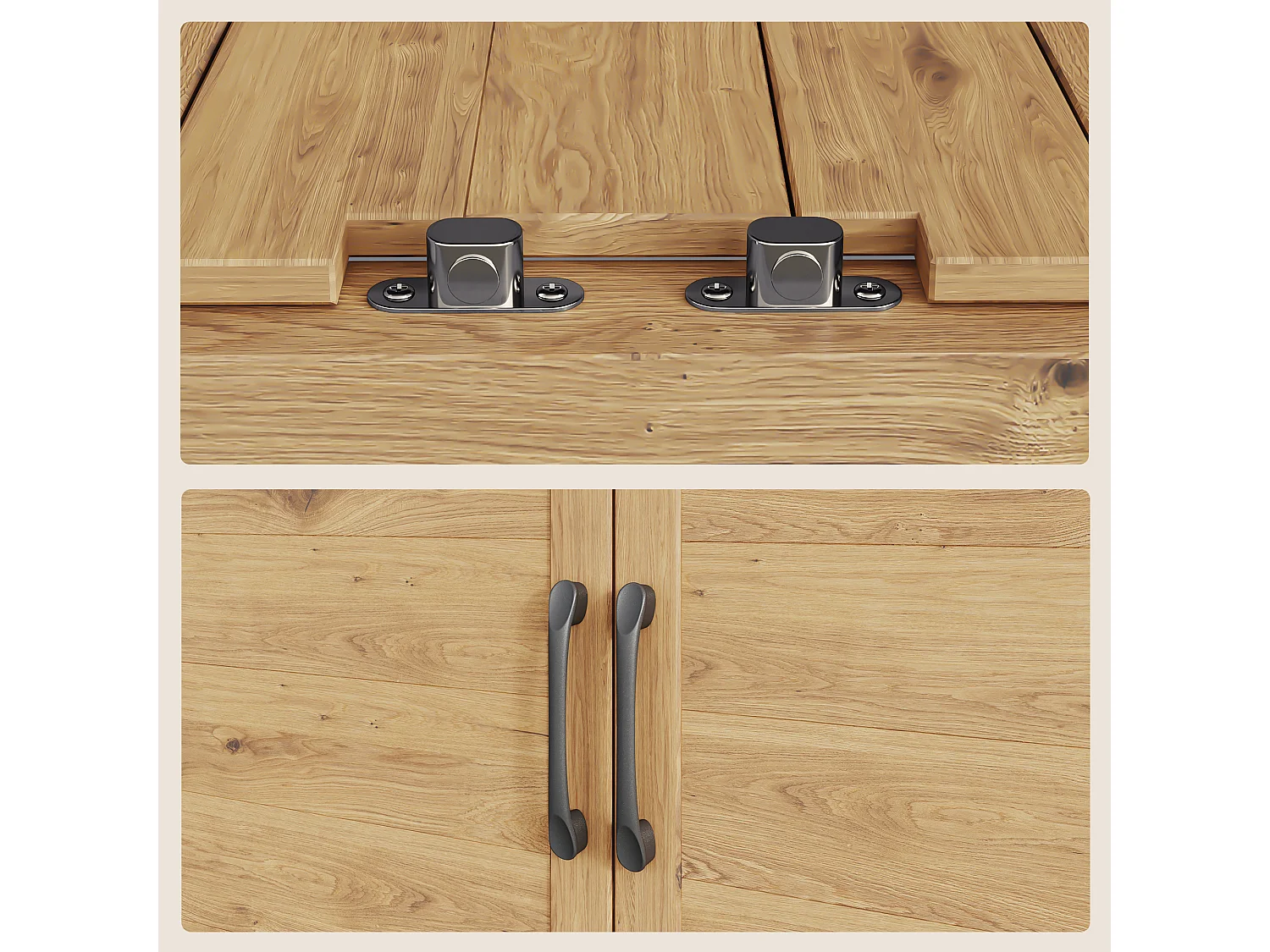 Bealife Armoire de Jardin et Table de Jardinage 98 x 48 x 95 cm –Couleur Bois Naturel