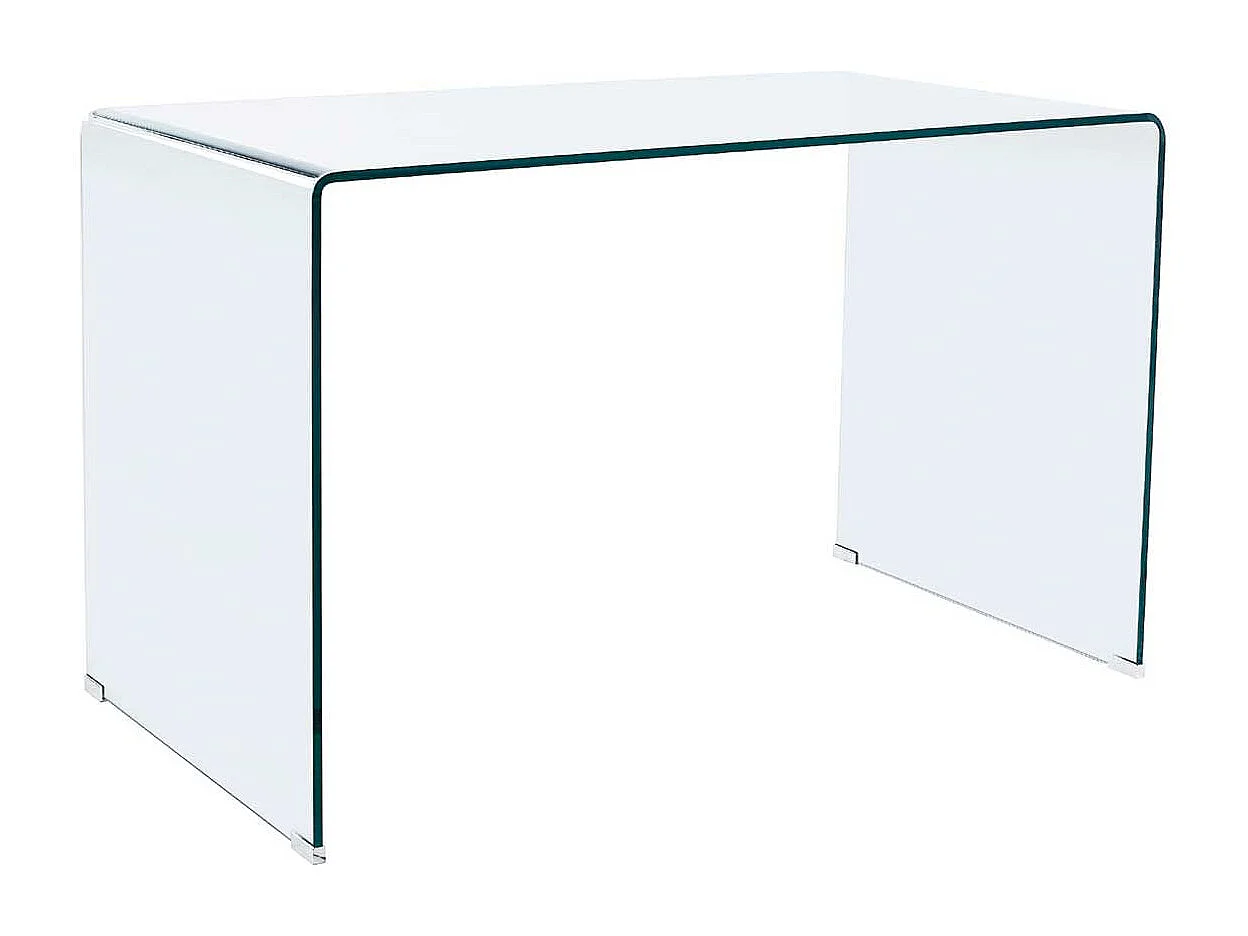 Escritorio Note cristal templado transparente 74x120x70 cm Adec