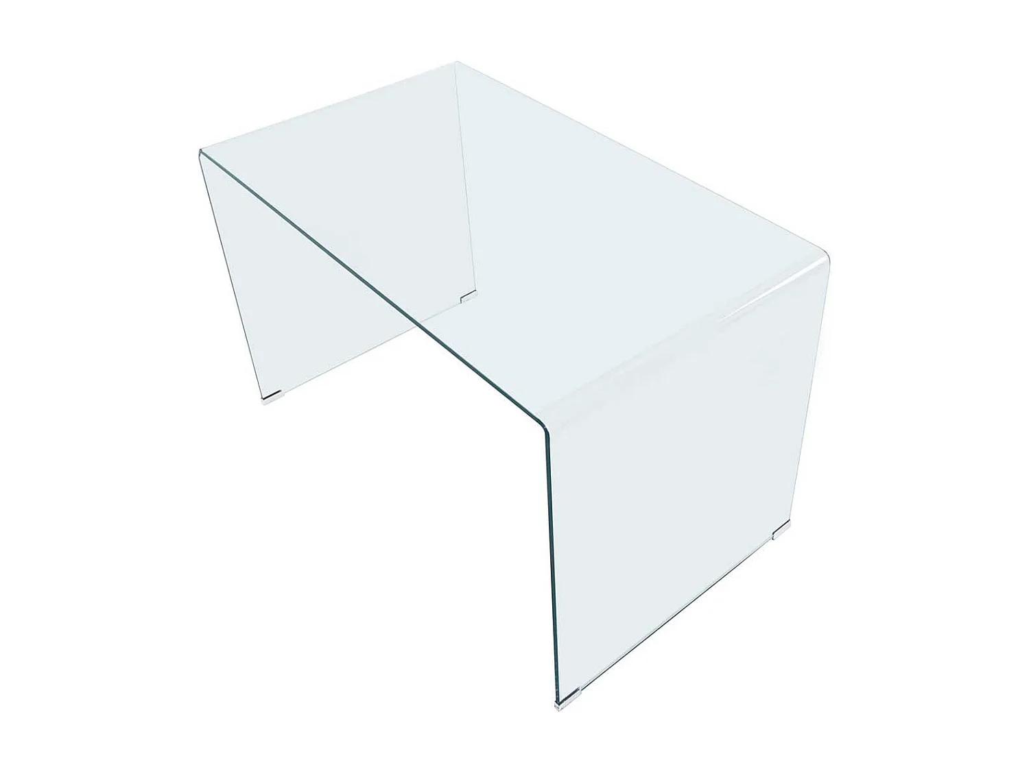 Escritorio Note cristal templado transparente 74x120x70 cm Adec