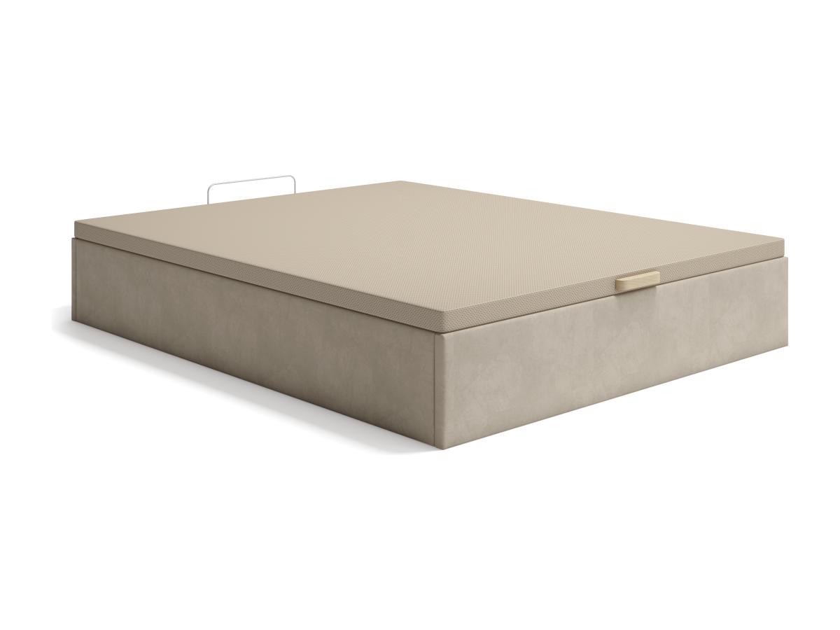 Bettgestell mit Bettkasten - 140 x 190 cm - Stoff - Beige - CENOVAS von YSM günstig online kaufen