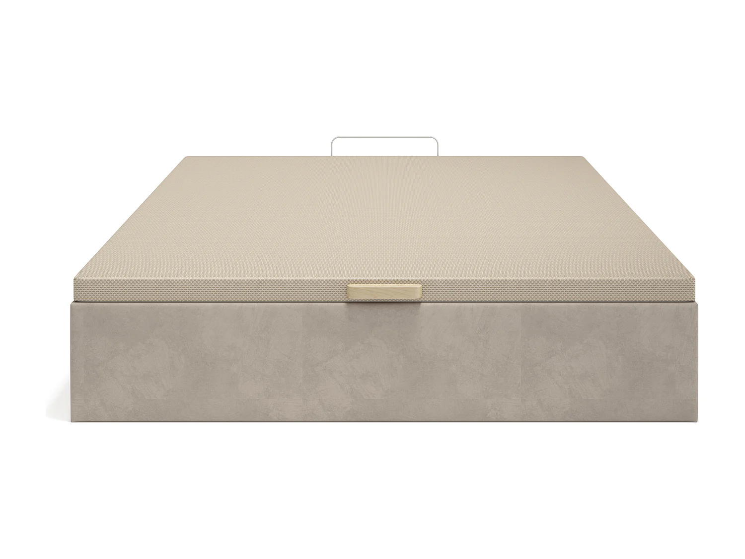 Boksmadras 140 x 190 cm - Beige stof - CENOVAS fra YSMÉE