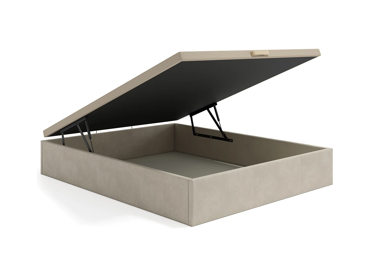 Boksseng 160 x 200 cm - Beige stof - CENOVAS af YSMÉE