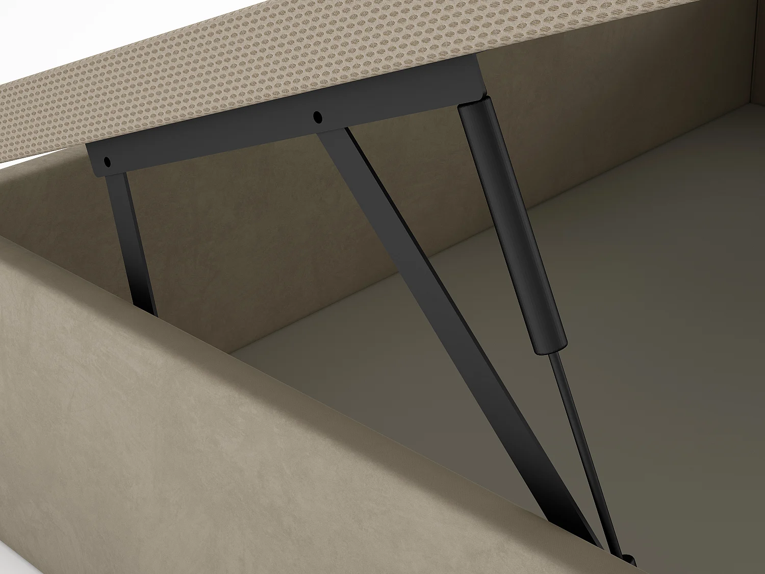 Boksseng 160 x 200 cm - Beige stof - CENOVAS af YSMÉE