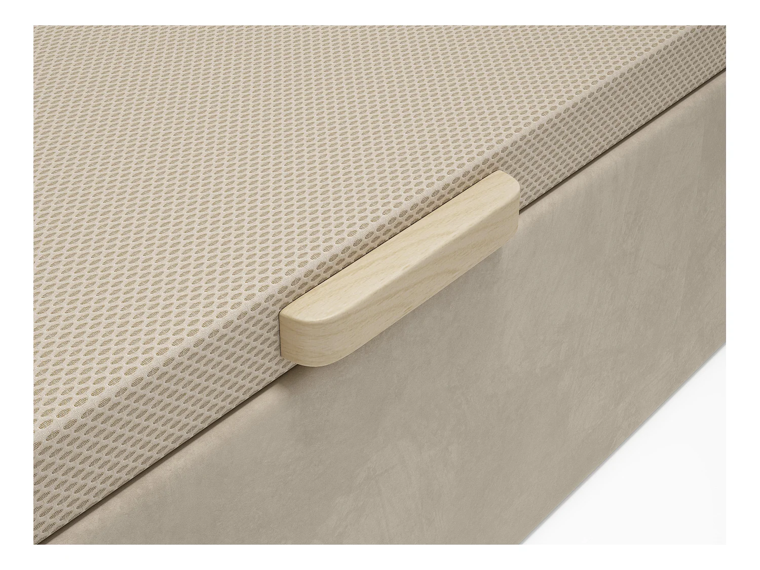 Boksseng 160 x 200 cm - Beige stof - CENOVAS af YSMÉE