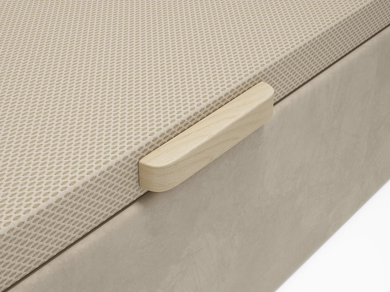 Boksseng 160 x 200 cm - Beige stof - CENOVAS af YSMÉE