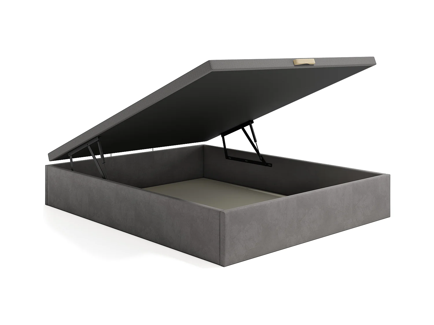Sängram med förvaring 160 x 200 cm - Grå tyg - CENOVAS av YSMÉE