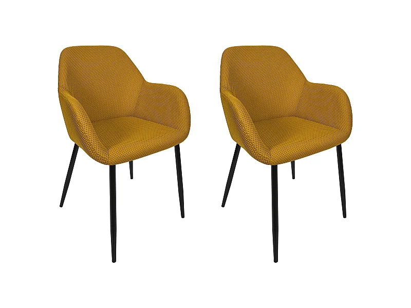 Fauteuil Atome Jaune - Lot De 2 Jaune